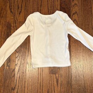 Crème- Gap Teen Cardigan/ Shirt Ribbed Sz 10 Teen GAP NWOT